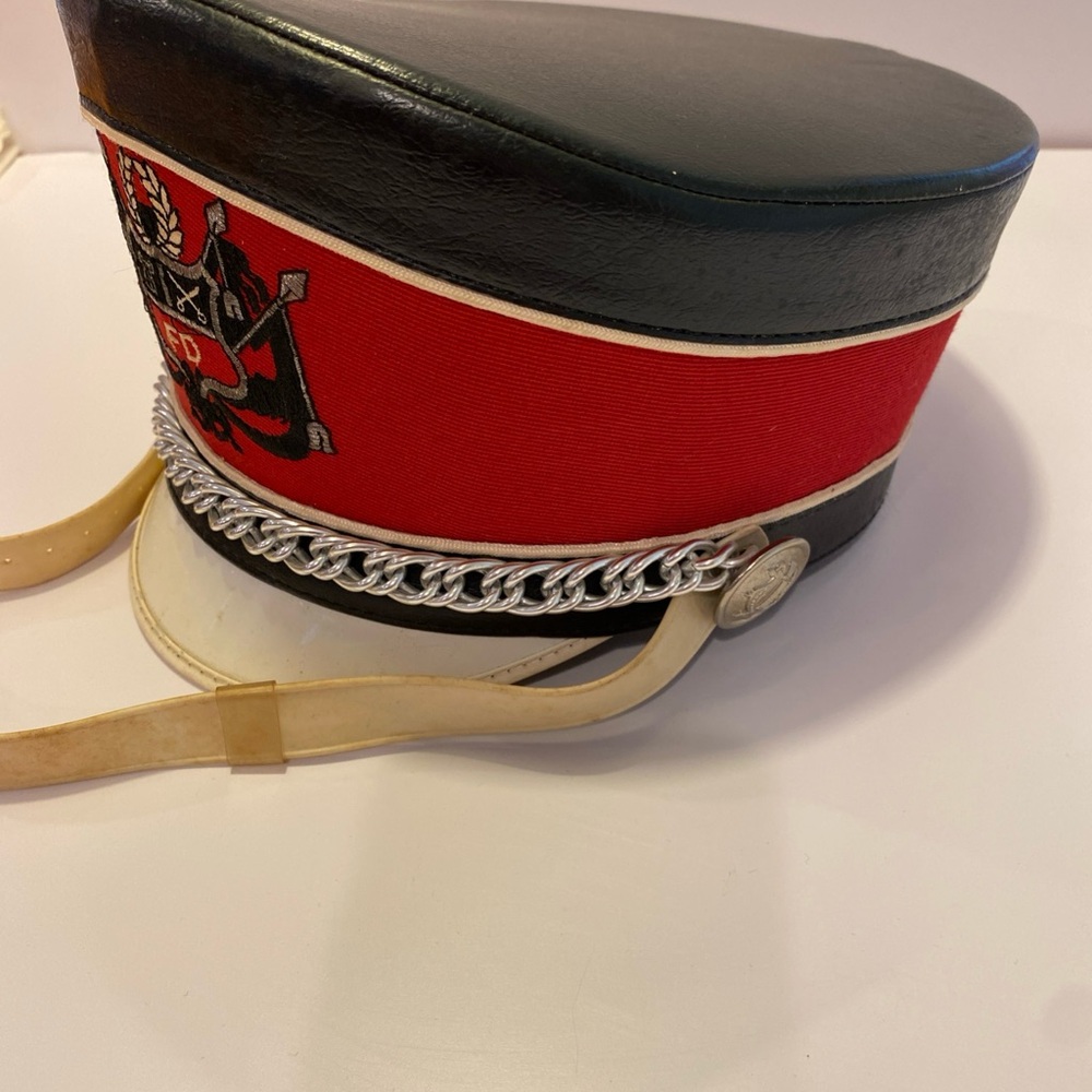 Vintage Fire Department Marching Hat Sz Large. - Picture 4 of 9